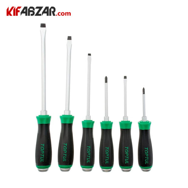 ابزارهای ست 6 عددی پیچ گوشتی تاپ تول سری Go-Thru مدل GAAE0605