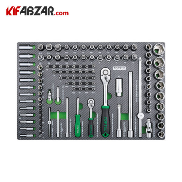 ست آچار بکس جعبه ابزار 7 کشوی 208 پارچه تاپ تول مدل GE-20806