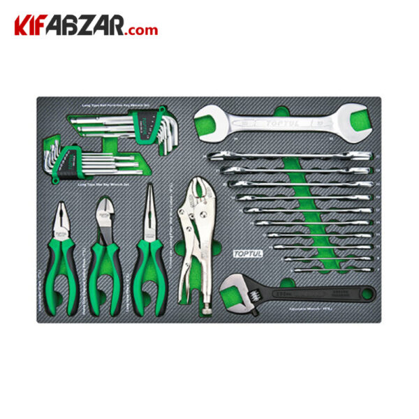 انبرها و آچار آلن جعبه ابزار 7 کشوی 208 پارچه تاپ تول مدل GE-20806