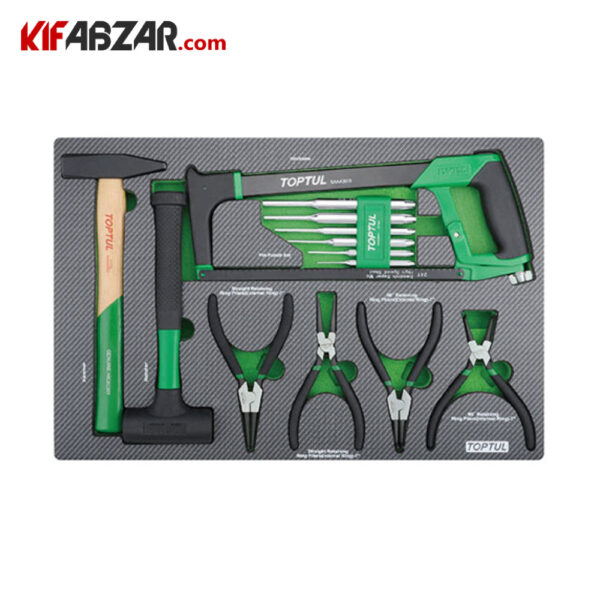 ابزارهای کاربردی جعبه ابزار 7 کشوی 208 پارچه تاپ تول مدل GE-20806