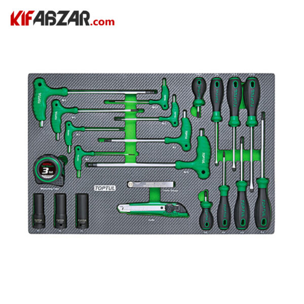 پیچگوشتی و لوازم خاص جعبه ابزار 7 کشوی 208 پارچه تاپ تول مدل GE-20806