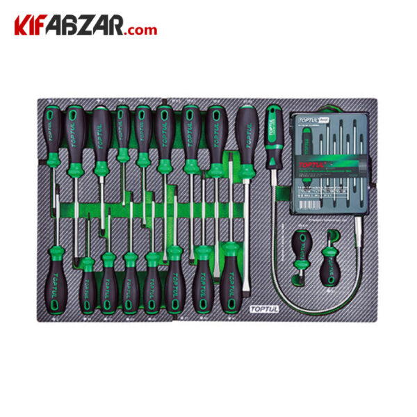 ست پیچ گوشتی جعبه ابزار 7 کشوی 340 پارچه تاپ تول مدل GE-34028