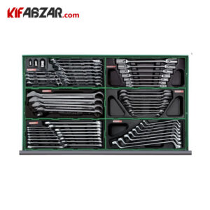 آچارهای تخت جعبه ابزار دراوری 8 کشو 360 پارچه تاپ تول مدل GT-36001