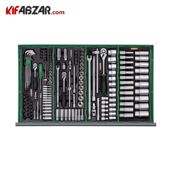 آچارهای بکس جعبه ابزار دراوری 8 کشو 360 پارچه تاپ تول مدل GT-36001