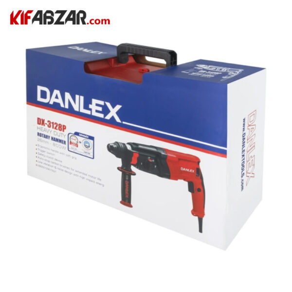 بسته بندی دریل بتن کن سه کاره 800 وات دنلکس مدل DX-3128P