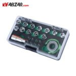 جعبه حمل ست جغجغه توپی و بکس 22 پارچه جانزوی مدل RD05H22S