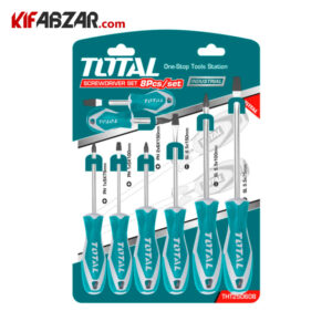 ست 8 عددی پیچ گوشتی توتال مدل THT250608