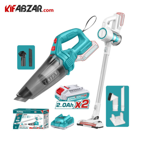 کیت 2 عددی جارو شارژی 20 ولت توتال مدل TOSLI29832