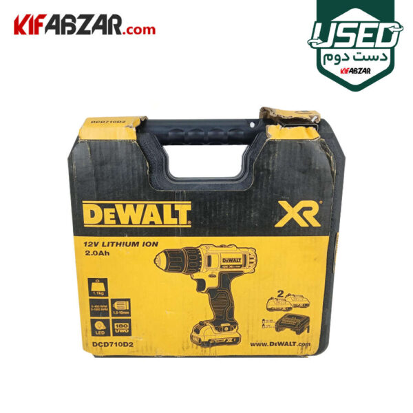 دریل پیچ گوشتی شارژی 12 ولت دیوالت مدل DCD710 دست دوم - Image 8