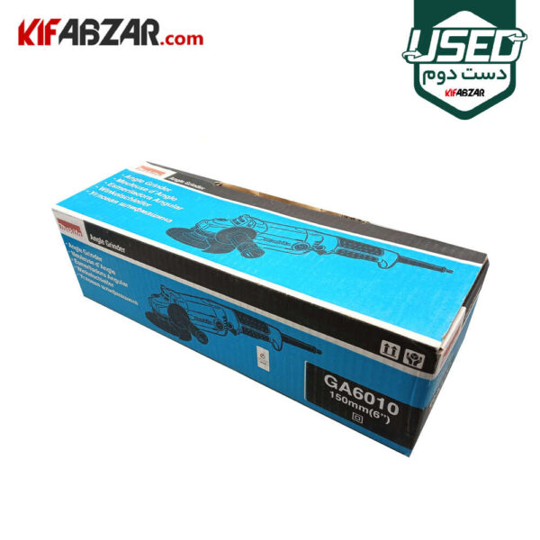 جعبه کارتنی مینی فرز دسته بلند 1050 وات ماکیتا مدل GA6010 دست دوم