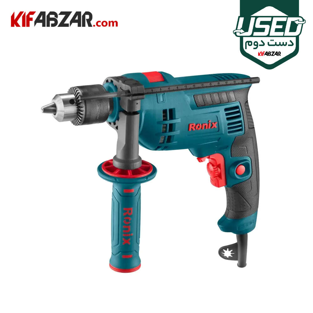 دریل چکشی 600 وات رونیکس مدل 2211P دست دوم دریل چکشی 600 وات رونیکس مدل 2211P دست دوم