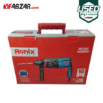 جعبه کارتنی دریل بتن کن سه کاره 850 وات رونیکس مدل 2700 دست دوم