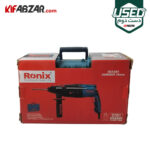 بسته بندی دریل بتن کن سه کاره 800 وات رونیکس مدل 2701 دست دوم
