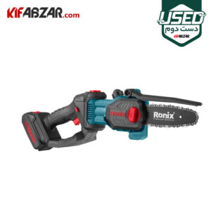 اره زنجیری شارژی 20 ولت رونیکس مدل 8600 دست دوم