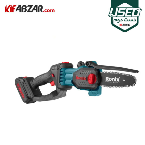 اره زنجیری شارژی 20 ولت رونیکس مدل 8600 دست دوم