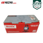 جعبه کارتنی نورافکن شارژی 20 ولت رونیکس مدل 8607 دست دوم