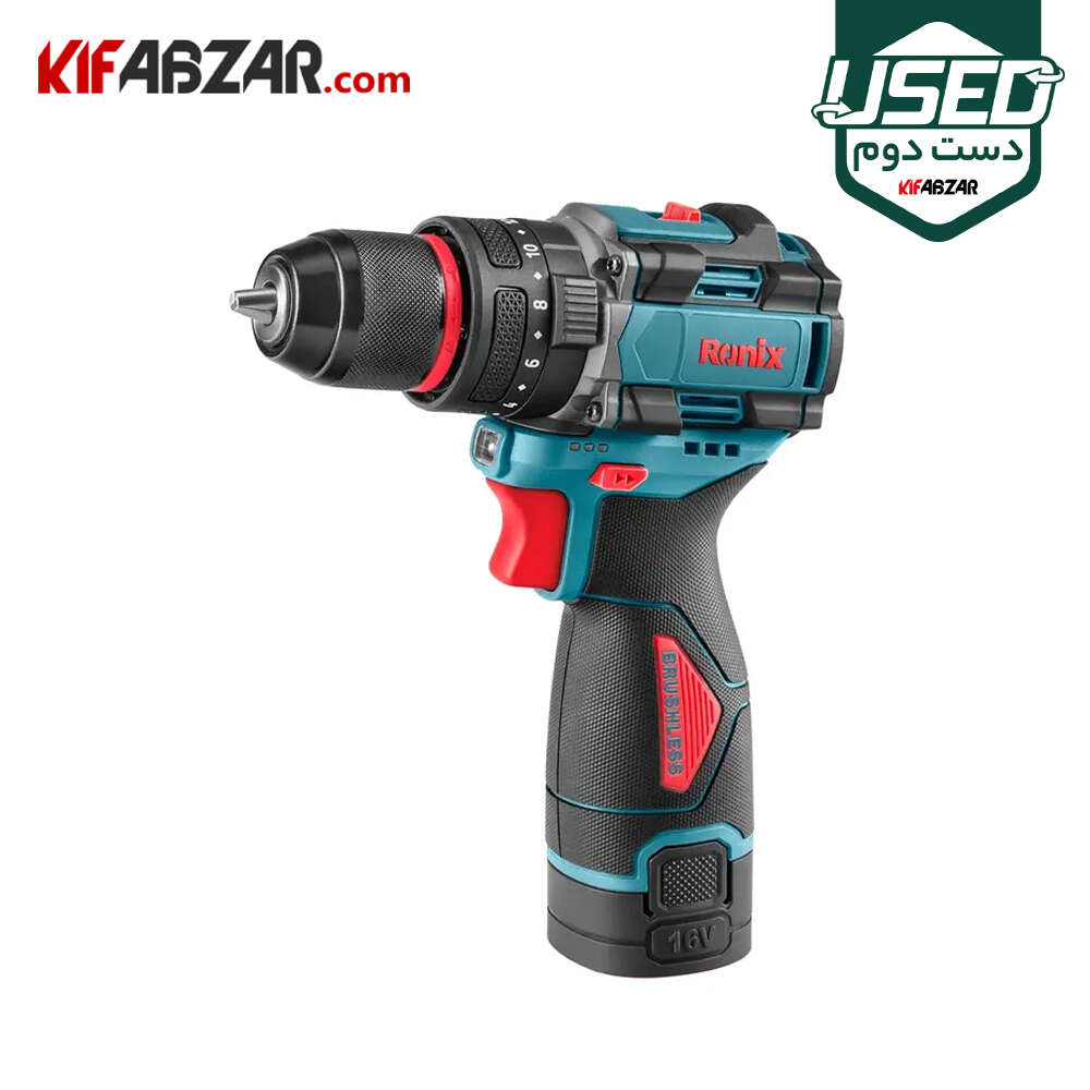 دریل پیچ گوشتی چکشی شارژی 12 ولت رونیکس مدل 8669 دست دوم دریل پیچ گوشتی چکشی شارژی 12 ولت رونیکس مدل 8669 دست دوم