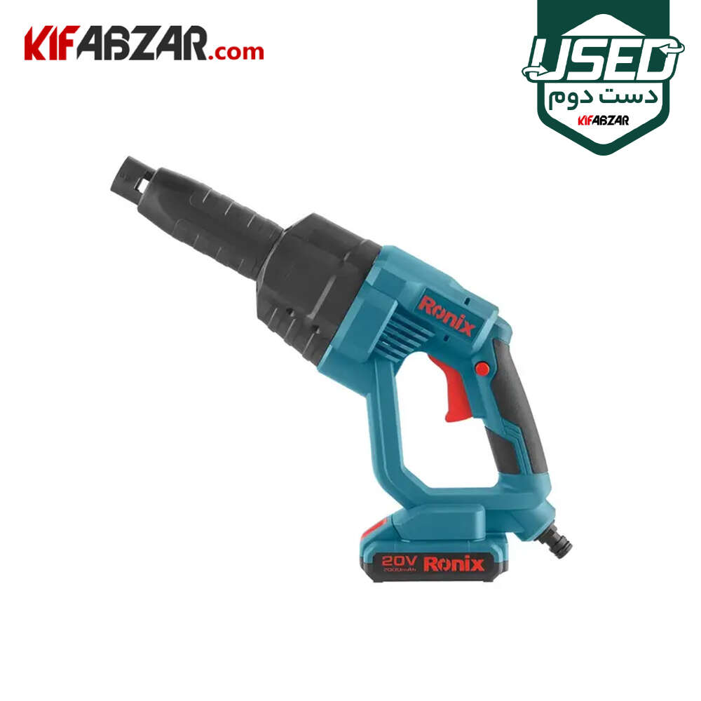 ronix 8930 carwash used (6) کارواش شارژی 24.5 بار 20 ولت رونیکس مدل 8930 دست دوم - Image 1