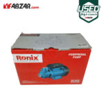 جعبه کارتنی پمپ آب محیطی 0.5 اسب رونیکس مدل RH-4020 دست دوم