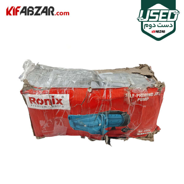 بسته بندی کارتنی پمپ آب جتی 1 اسب رونیکس مدل RH-4022 دست دوم
