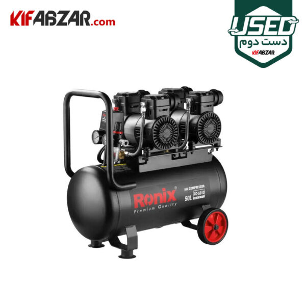 کمپرسور باد 50 لیتری سایلنت رونیکس مدل RC-5013 دست دوم