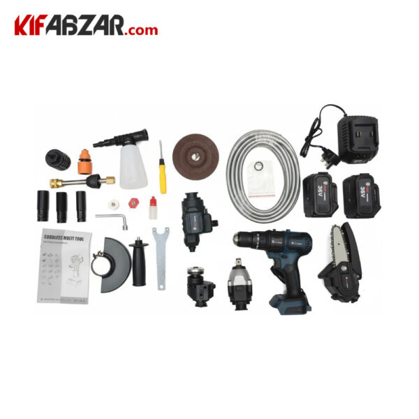 خرید کیت 5 کاره ابزار شارژی 36 ولت ایزی پاور مدل EB-5536