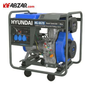 موتور برق 7000 وات دیزلی هیوندای مدل HG-6570