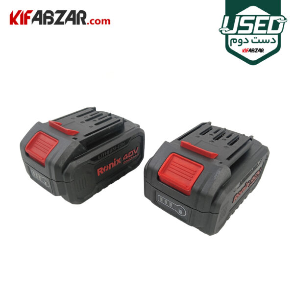 باتری دریل پیچ گوشتی چکشی شارژی 40 ولت رونیکس مدل 8905-40V دست دوم 4