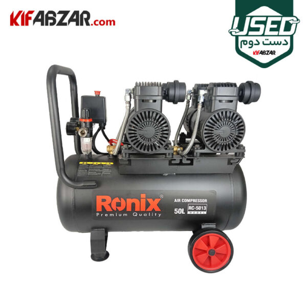 قیمت کمپرسور باد 50 لیتری سایلنت رونیکس مدل RC-5013 دست دوم