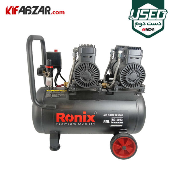 خرید کمپرسور باد 50 لیتری سایلنت رونیکس مدل RC-5013 دست دوم