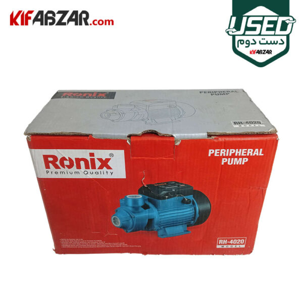 جعبه کارتنی پمپ آب محیطی 0.5 اسب رونیکس مدل RH-4020 دست دوم