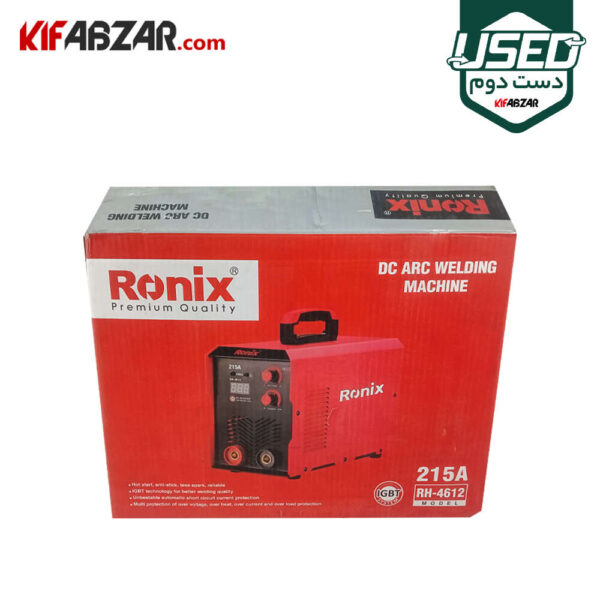 جعبه کارتنی اینورتر جوشکاری 215 آمپر رونیکس مدل RH-4612 دست دوم