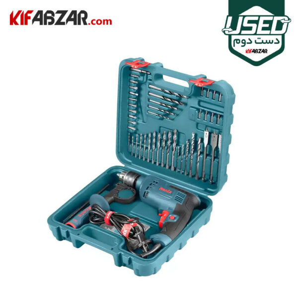 کیت 52 پارچه دریل چکشی 750 وات رونیکس مدل RS-0006 دست دوم