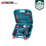 کیت 35 پارچه دریل پیچ گوشتی شارژی 12 ولت رونیکس مدل RS-8611 دست دوم