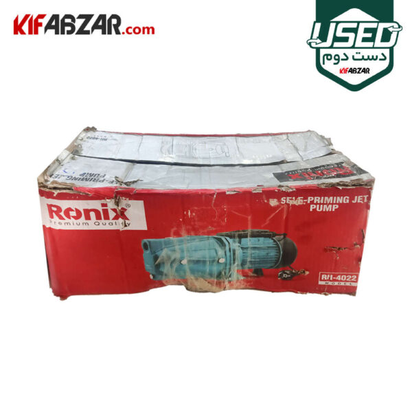 جعبه کارتنی پمپ آب جتی 1 اسب رونیکس مدل RH-4022 دست دوم