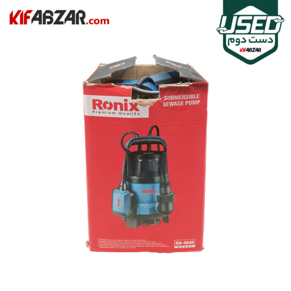 جعبه کارتنی پمپ آب کفکش 1 اسب رونیکس مدل RH-4040 دست دوم