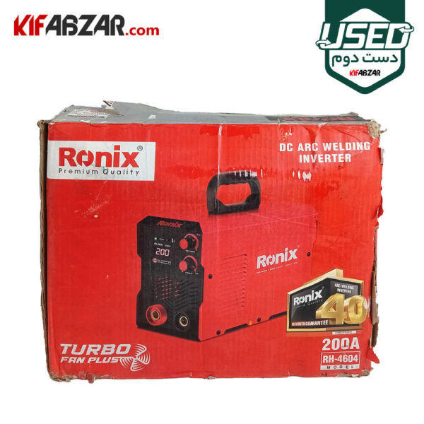 جعبه کارتنی اینورتر جوشکاری 200 آمپر رونیکس مدل RH-4604 دست دوم