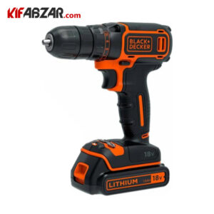 دریل پیچ گوشتی شارژی چکشی 18 ولت بلک اند دکر مدل BDODC18K1A-DE