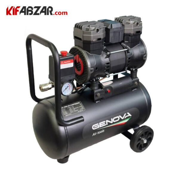 کمپرسور باد سایلنت 24 لیتری جنوا مدل 1390BF24-2 کمپرسور باد سایلنت 24 لیتری جنوا مدل 1390BF24-2