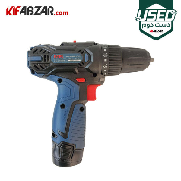 قیمت دریل پیچ گوشتی شارژی 12 ولت ایوک مدل K-7212V دست دوم