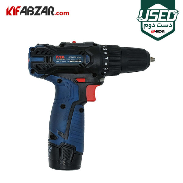 قیمت دریل پیچ گوشتی شارژی 12 ولت ایوک مدل K-7212V دست دوم