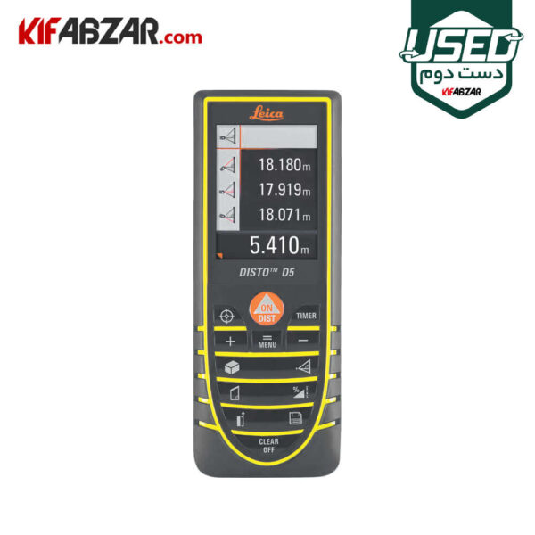 متر لیزری 200 متری لایکا مدل DISTO D5 دست دوم متر لیزری 200 متری لایکا مدل DISTO D5 دست دوم