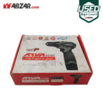جعبه کارتنی دریل پیچ گوشتی شارژی 12 ولت آروا مدل 5821 دو باتری دست دوم