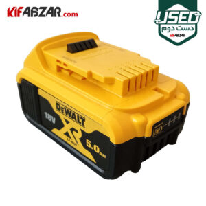 خرید باتری شارژی 18 ولت 5 آمپرساعت دیوالت مدل DCB184-XJ دست دوم
