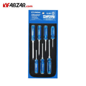 ست 7 عددی پیچ گوشتی دسته کریستالی ضربه خور هیوندای مدل HT-7801