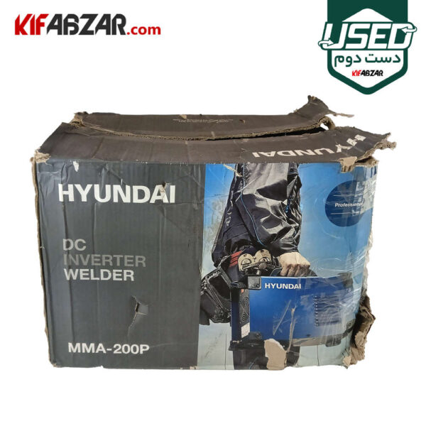 جعبه کارتنی اینورتر جوشکاری 200 آمپر هیوندای مدل MMA-200P دست دوم