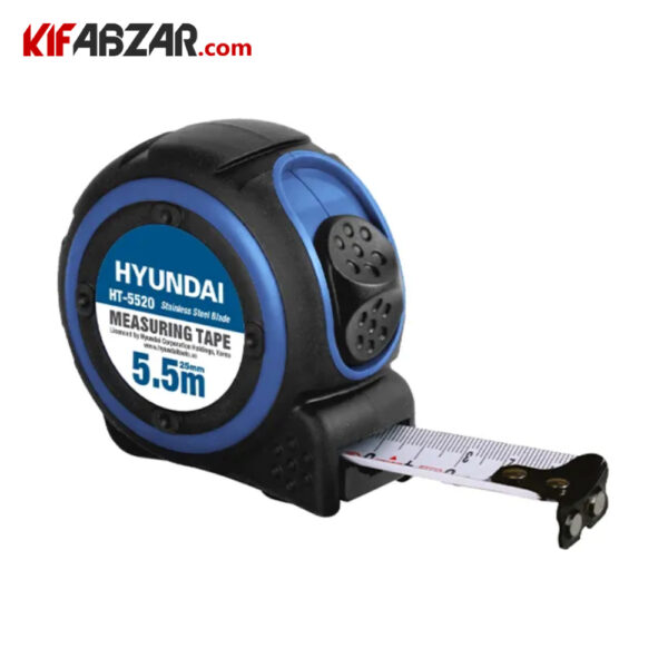 متر نواری فلزی 5.5 متری هیوندای مدل HT-5520 متر نواری فلزی 5.5 متری هیوندای مدل HT-5520