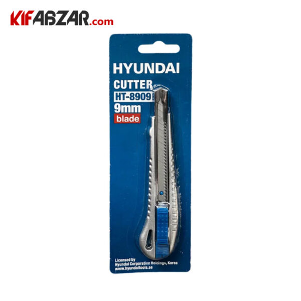 کاتر کشویی 9 میلیمتری هیوندای مدل HT-8909 کاتر کشویی 9 میلیمتری هیوندای مدل HT-8909