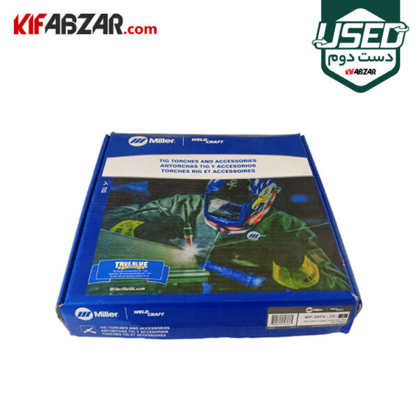 جعبه کارتنی تورچ جوشکاری آرگون میلر ولدکرفت مدل WP-26FV-25-2 دست دوم