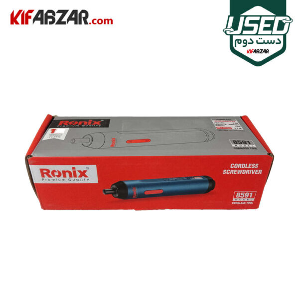 جعبه کارتنی پیچ گوشتی شارژی 3.6 ولت رونیکس مدل 8591 دست دوم